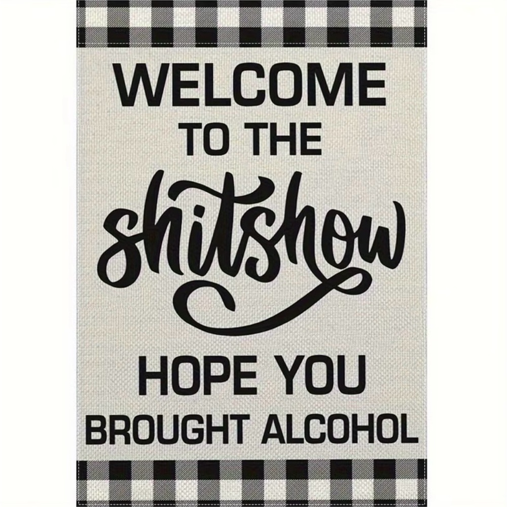 Black and White Welcome Sign, NEW